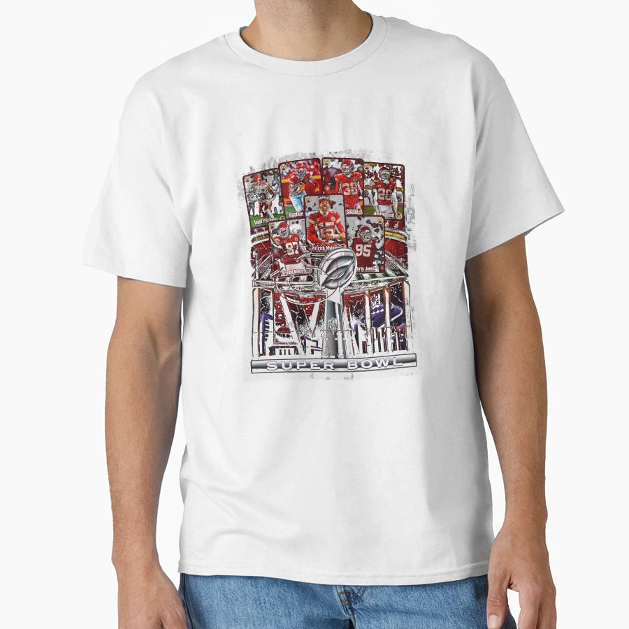 Kansas City Super Bowl Lviii T-Shirt - Custom Art Print Men Women - T-Shirt, Sweatshirt, Hoodie