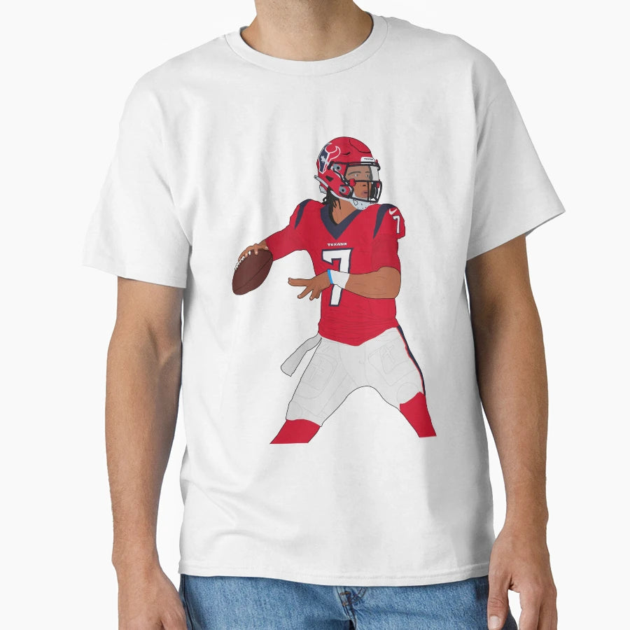 Cj Stroud Texans Red T-Shirt - Unique Graphic Men Women - T-Shirt, Sweatshirt, Hoodie