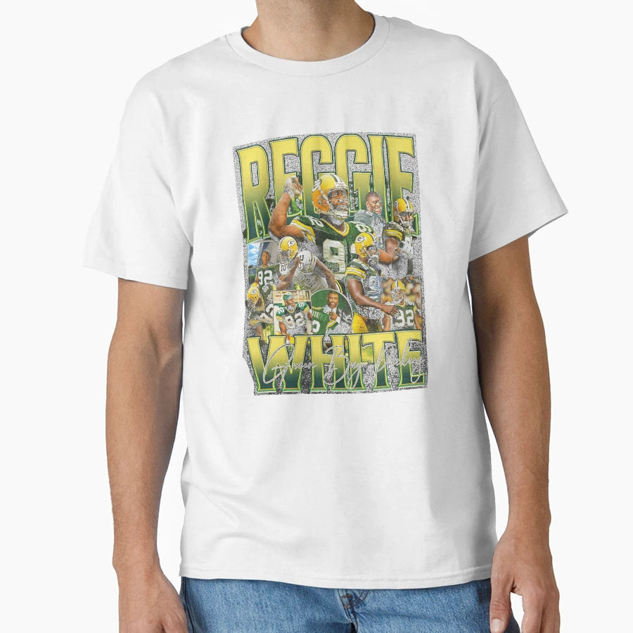 Reggie White Green Bay Bootleg T-Shirt - Minimalist Print for Adults - T-Shirt, Sweatshirt, Hoodie