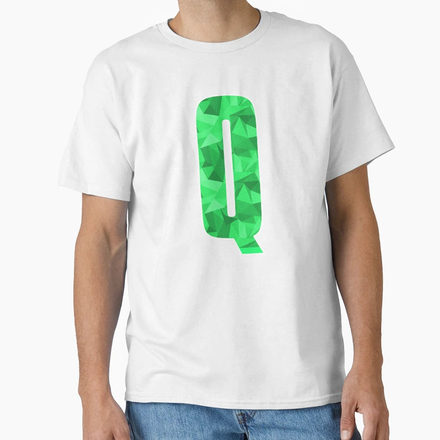 Letter Q Monogram Letter Art T-Shirt - Casual Everyday Wear Men Women - T-Shirt, Sweatshirt, Hoodie