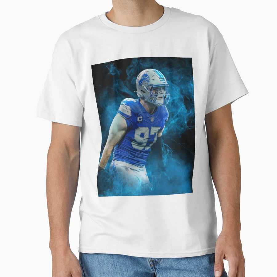 AH Detroit Sports Art T-Shirt - Novelty Apparel for Adults - T-Shirt, Sweatshirt, Hoodie