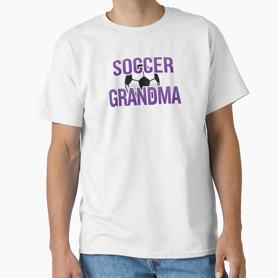 'Soccer Grandma' (Black) by The Button Gal - Adult & Kids T-Shirts, Sweatshirts & Hoodies apparel design preview 1