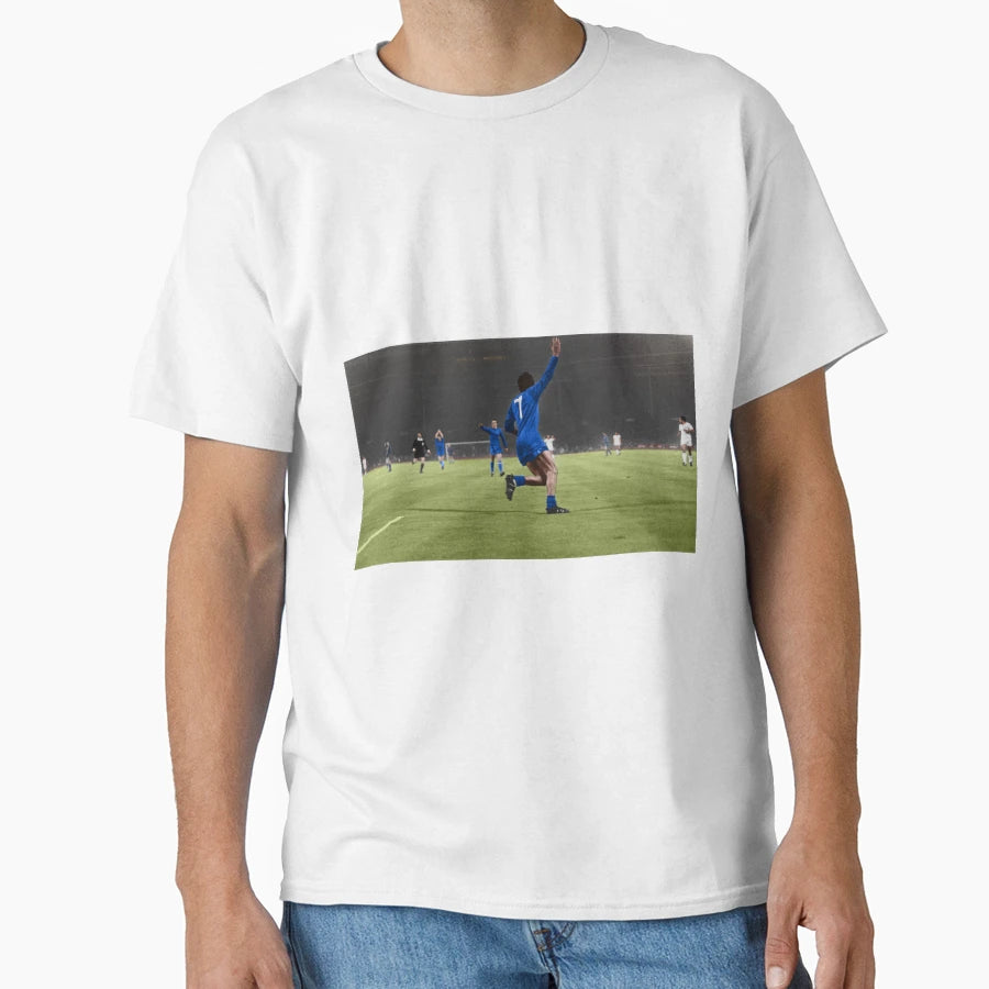 George Best European Cup 1968 T-Shirt - Minimalist Print for Adults - T-Shirt, Sweatshirt, Hoodie