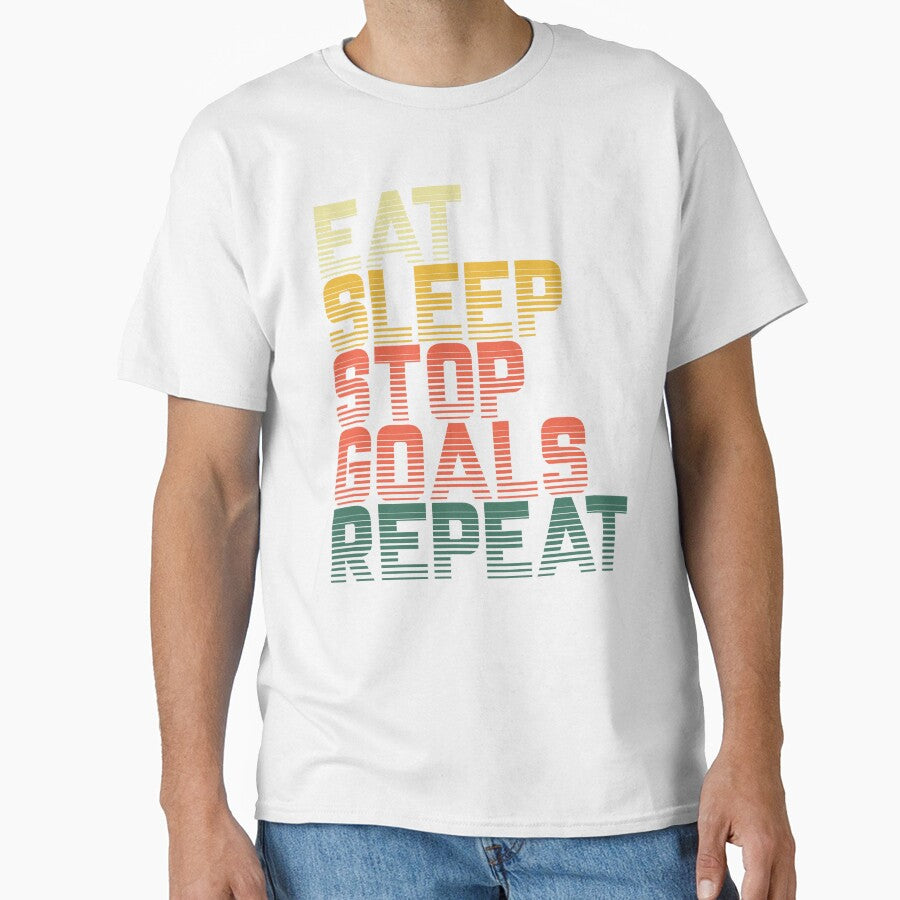 Eat Sleep Stop Goals Repeat Goalie Goalkeeper by - Adult & Kids T-Shirts, Sweatshirts & Hoodies apparel design preview 1
