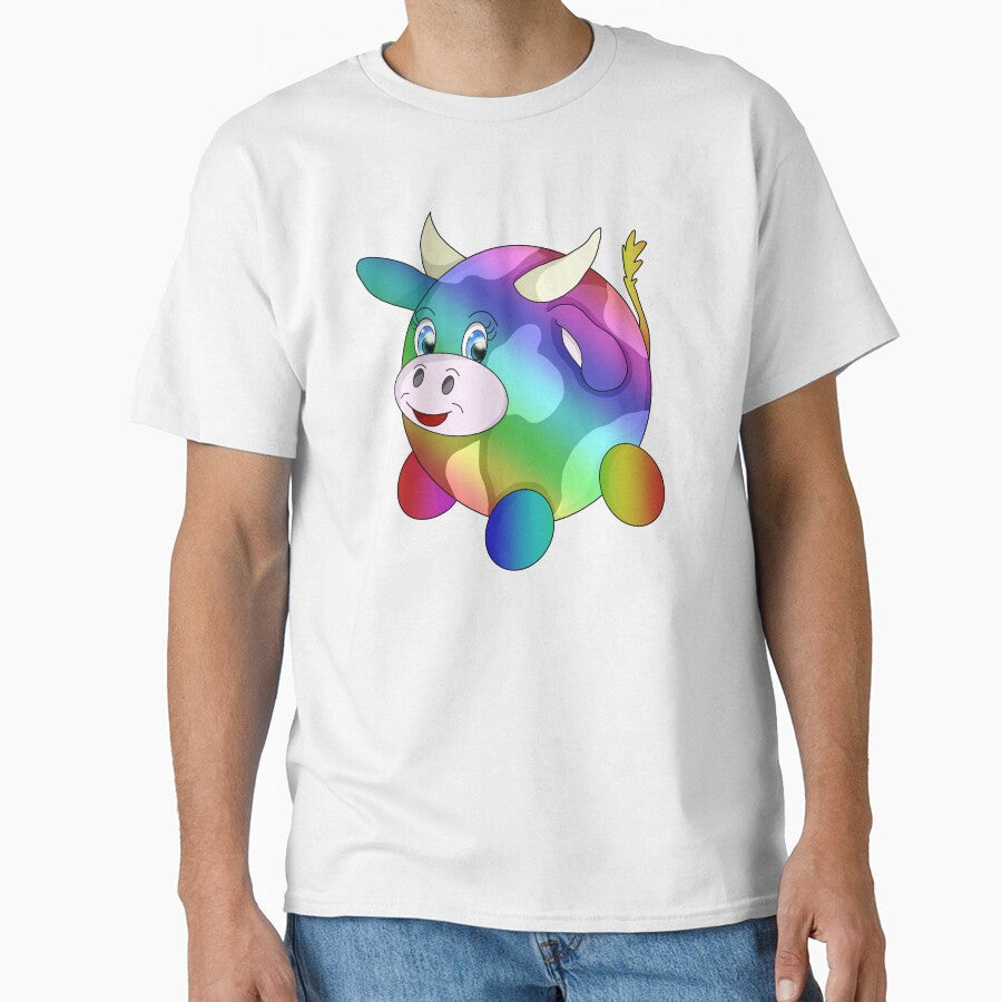 Rainbow pride cow by BeingNow - Adult & Kids T-Shirts, Sweatshirts & Hoodies apparel design preview 1