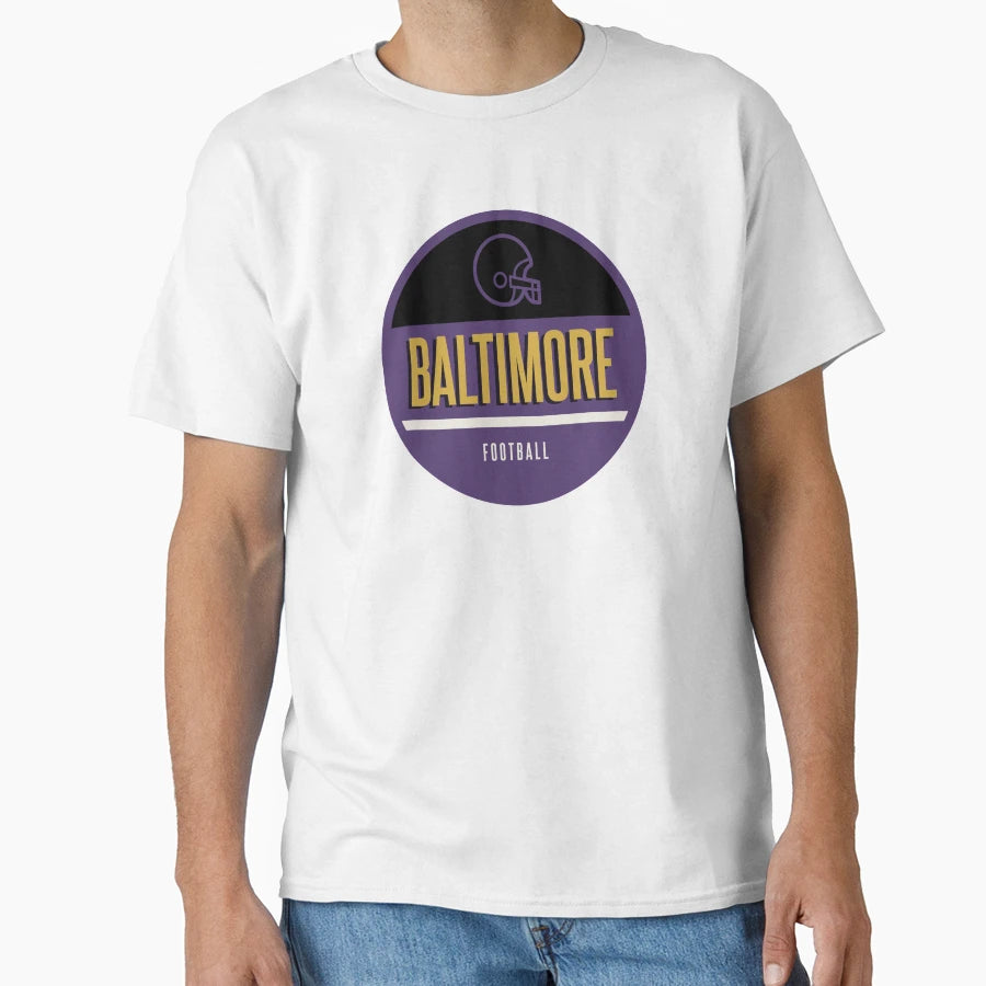 Baltimore Football T-Shirt - Unique Graphic Unisex - T-Shirt, Sweatshirt, Hoodie