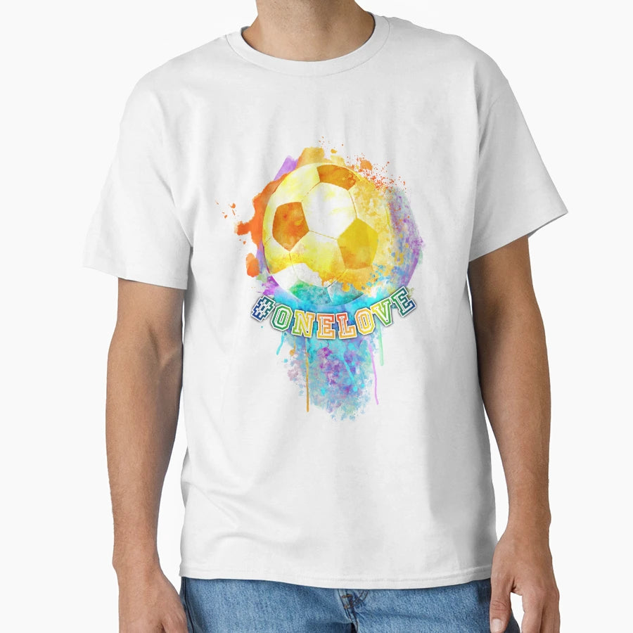 One Love Soccer Ball T-Shirt - Custom Art Print for Adults - T-Shirt, Sweatshirt, Hoodie