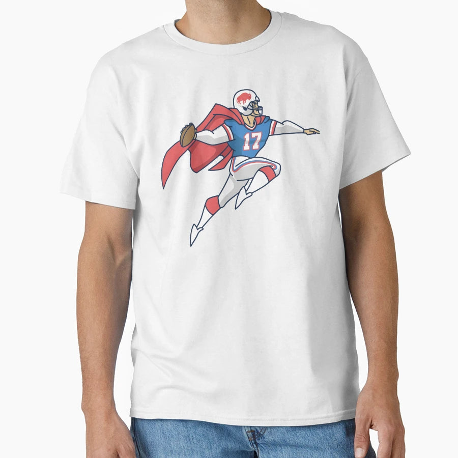 Super Josh Buffalo Football Cartoon Pop T-Shirt - Unique Graphic Men Women - T-Shirt, Sweatshirt, Hoodie