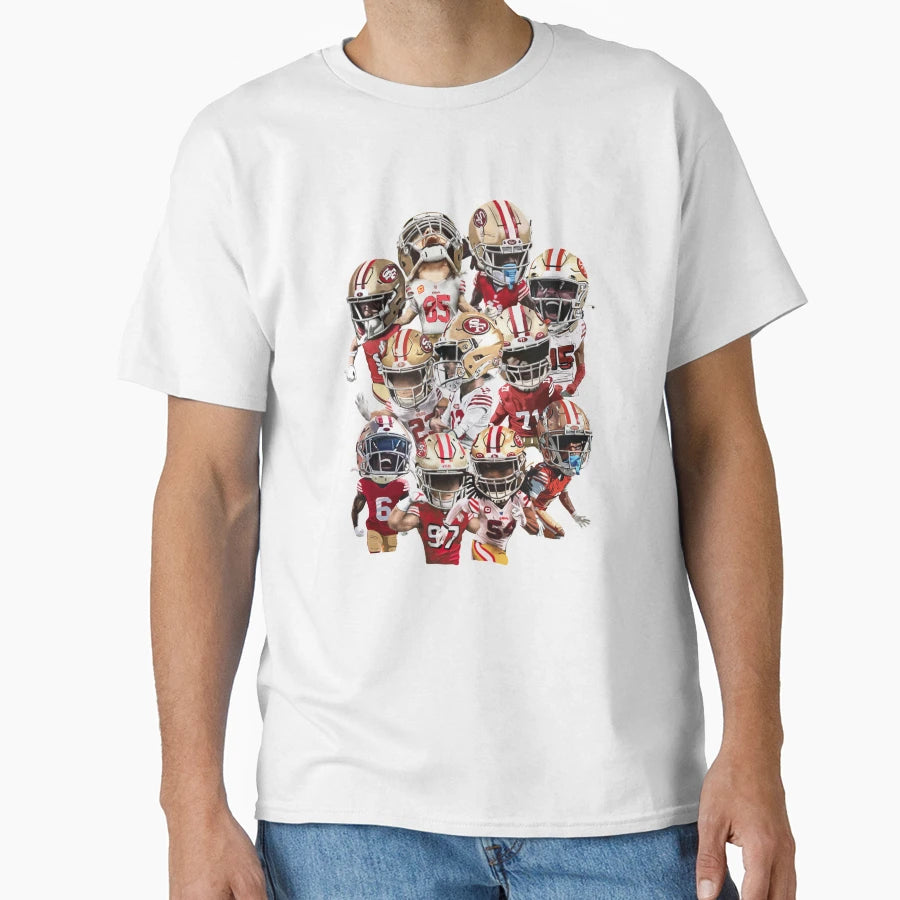 San Francisco 49Ers Niners Squad T-Shirt - Unique Graphic for Adults - T-Shirt, Sweatshirt, Hoodie