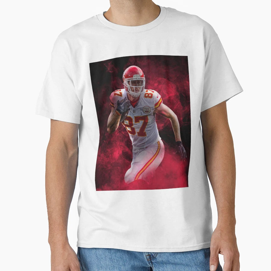 T Kelce Kansas City Sports Art T-Shirt - Unique Graphic for Adults - T-Shirt, Sweatshirt, Hoodie