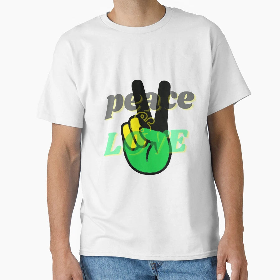 Peace And Love T-Shirt - Minimalist Print Unisex - T-Shirt, Sweatshirt, Hoodie