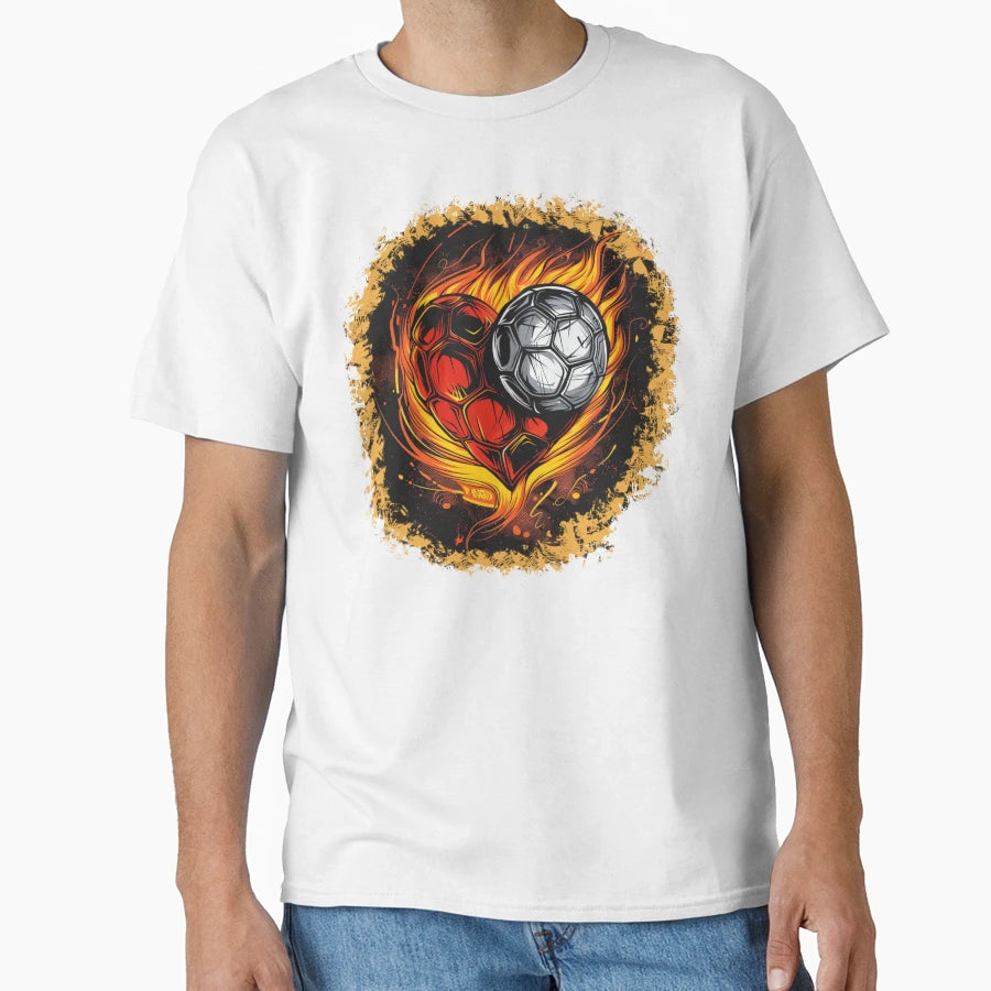 Soccer Heartbeat T-Shirt - Fun Novelty Design Unisex - T-Shirt, Sweatshirt, Hoodie