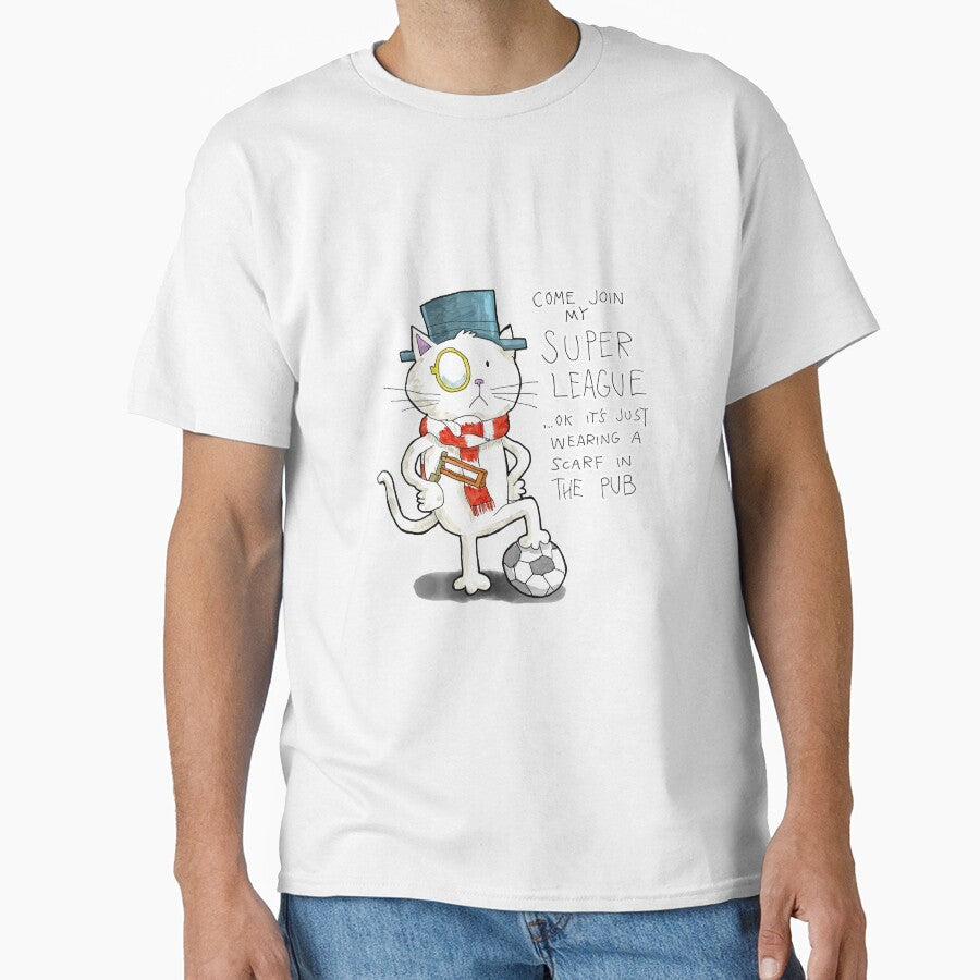 Dapper Cat Super League by johnnybuzt - Adult & Kids T-Shirts, Sweatshirts & Hoodies apparel design preview 1