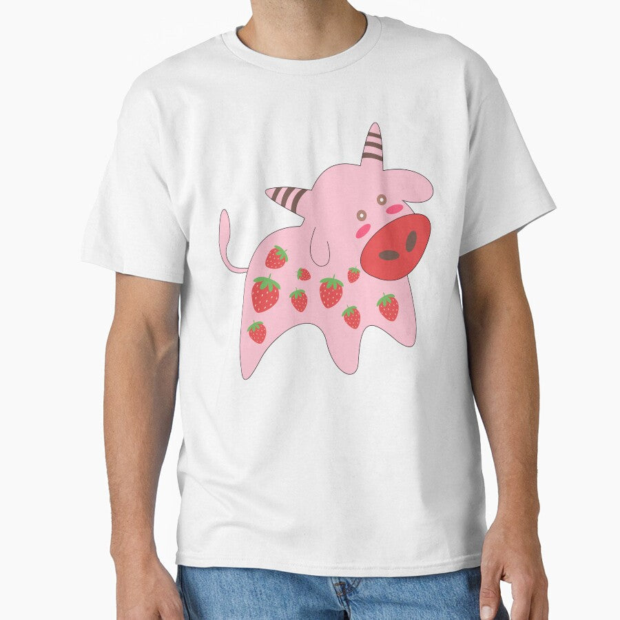 Strawberry Cow Cute Animals Women Men Girls Kids by - Adult & Kids T-Shirts, Sweatshirts & Hoodies apparel design preview 1