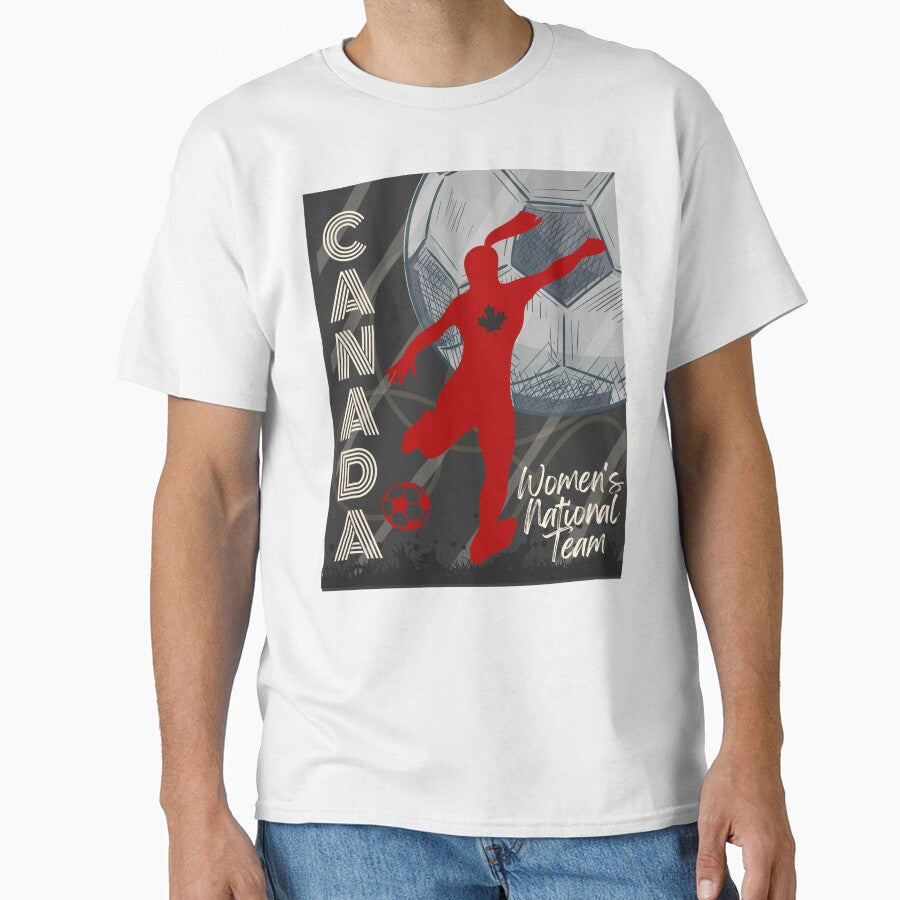 Team Canada-Canada Womens National Soccer - Adult & Kids T-Shirts, Sweatshirts & Hoodies apparel design preview 1