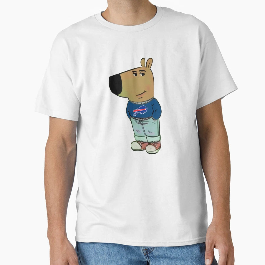Buffalo Bills Just Chill Guy Meme T-Shirt - Streetwear Style for Adults - T-Shirt, Sweatshirt, Hoodie