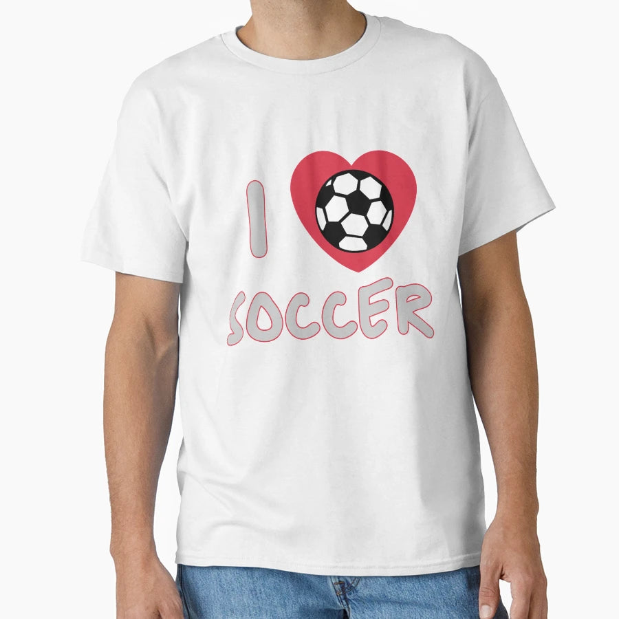 I Love Football Sports Club Fan T-Shirt - Aesthetic Graphic for Adults - T-Shirt, Sweatshirt, Hoodie