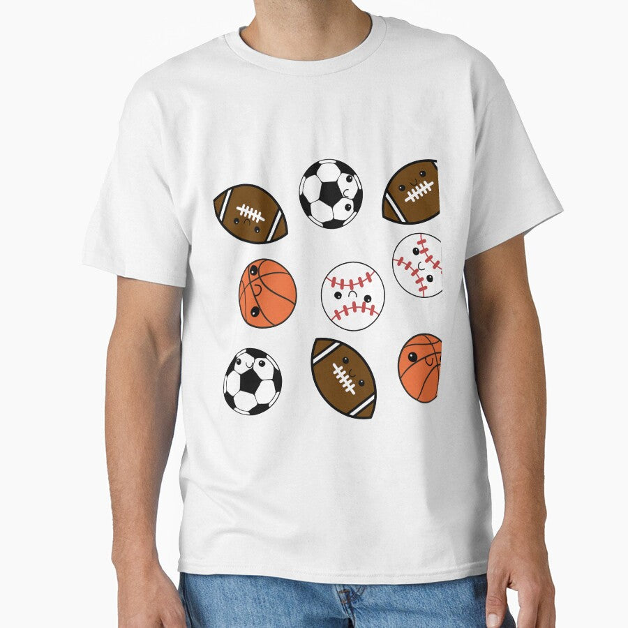It's Raining Sportsballs! by bearious - Adult & Kids T-Shirts, Sweatshirts & Hoodies apparel design preview 1