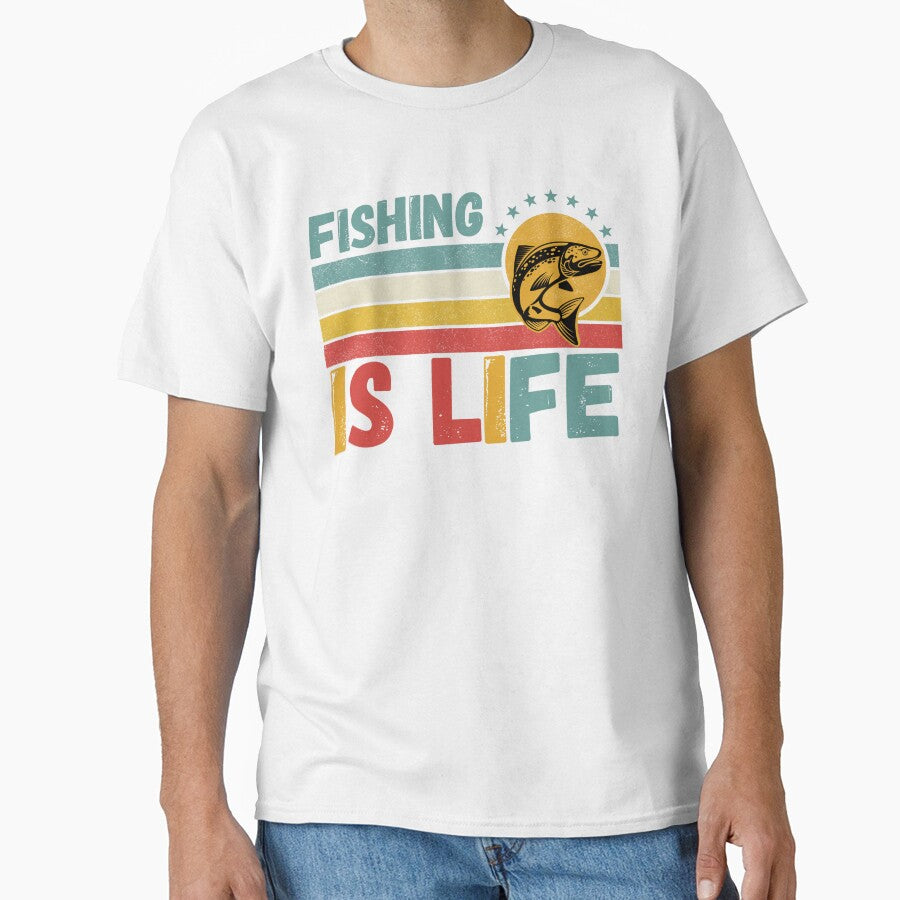 Fishing Is Life Lover Vintage by Nicet-shirt1 - Adult & Kids T-Shirts, Sweatshirts & Hoodies apparel design preview 1