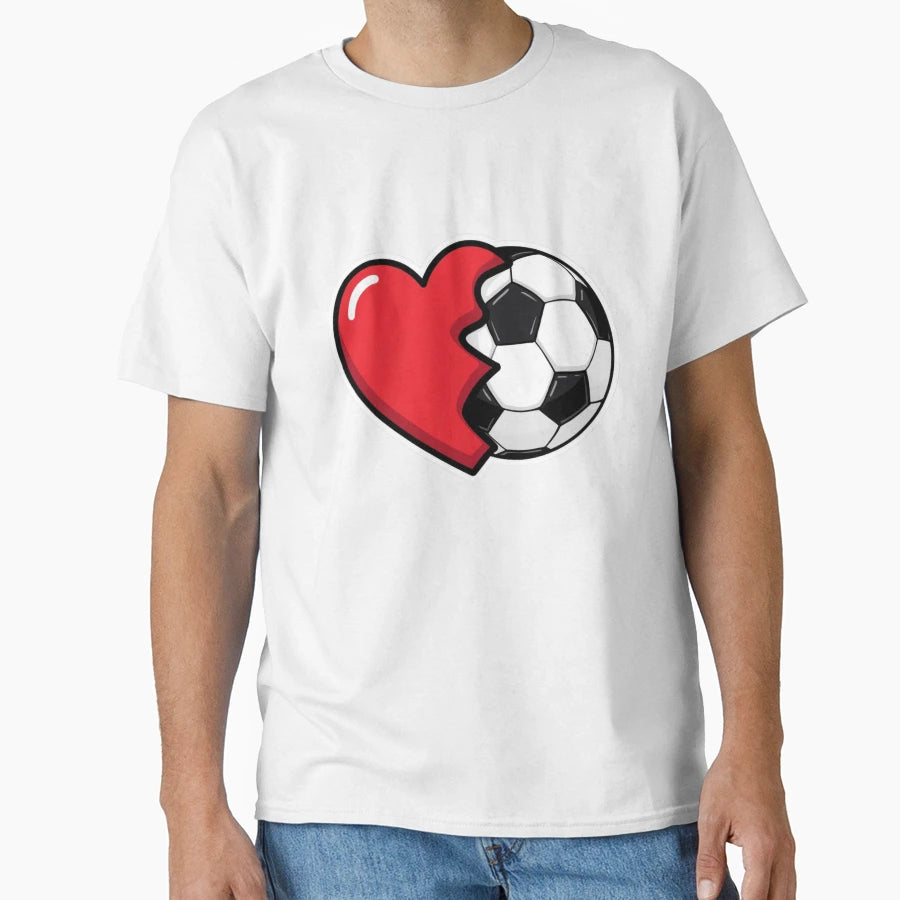 Soccer Love T-Shirt - Graphic Print Unisex - T-Shirt, Sweatshirt, Hoodie