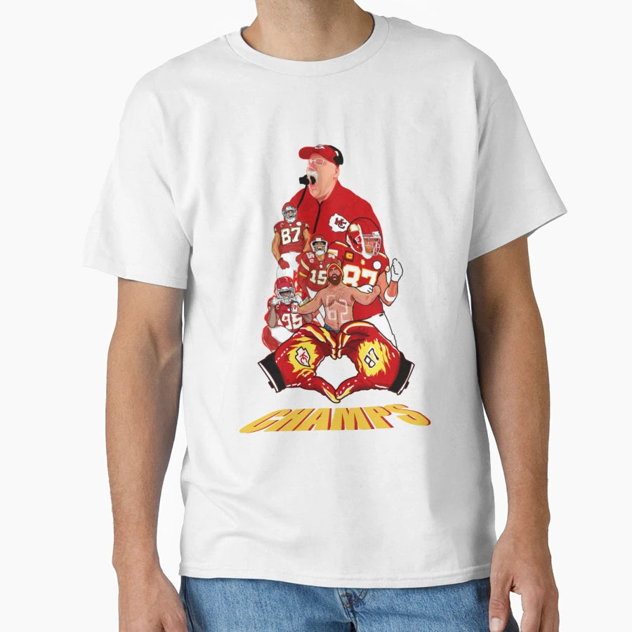 Kansas City Chiefs T-Shirt - Minimalist Print for Adults - T-Shirt, Sweatshirt, Hoodie