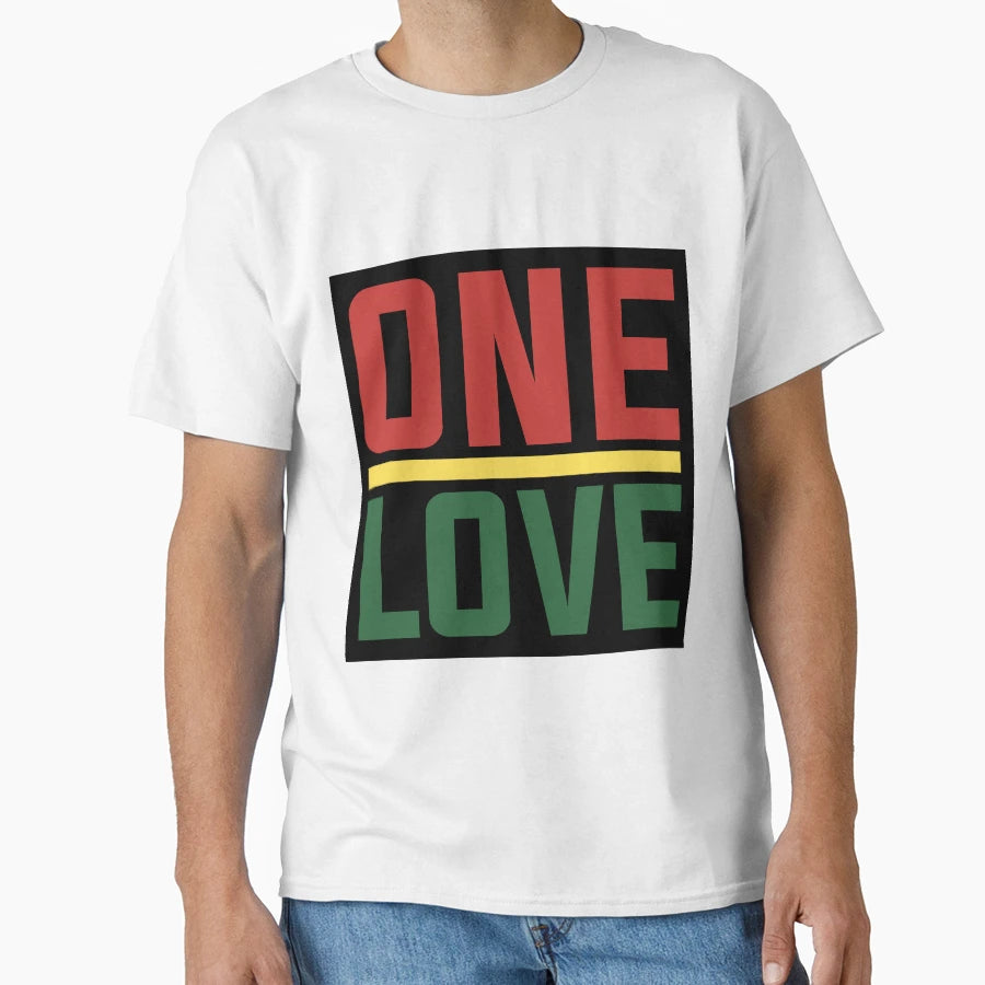 One Love Rasta T-Shirt - Custom Art Print for Adults - T-Shirt, Sweatshirt, Hoodie