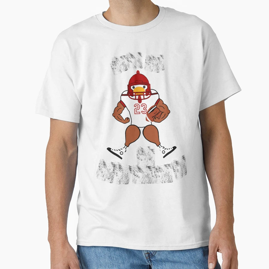 Turkey And Touchdown T-Shirt - Minimalist Print Men Women - T-Shirt, Sweatshirt, Hoodie