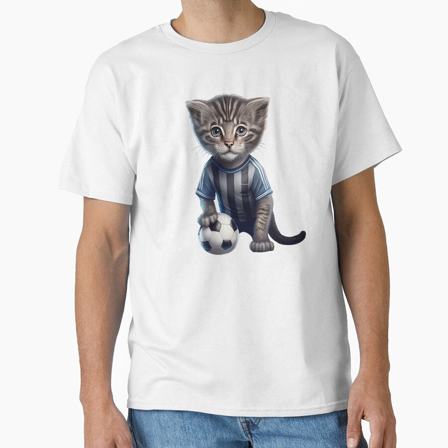 Football cat by AnimalArtPhotos - Adult & Kids T-Shirts, Sweatshirts & Hoodies apparel design preview 1