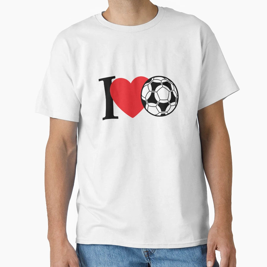 I Love Football T-Shirt - Custom Art Print Men Women - T-Shirt, Sweatshirt, Hoodie