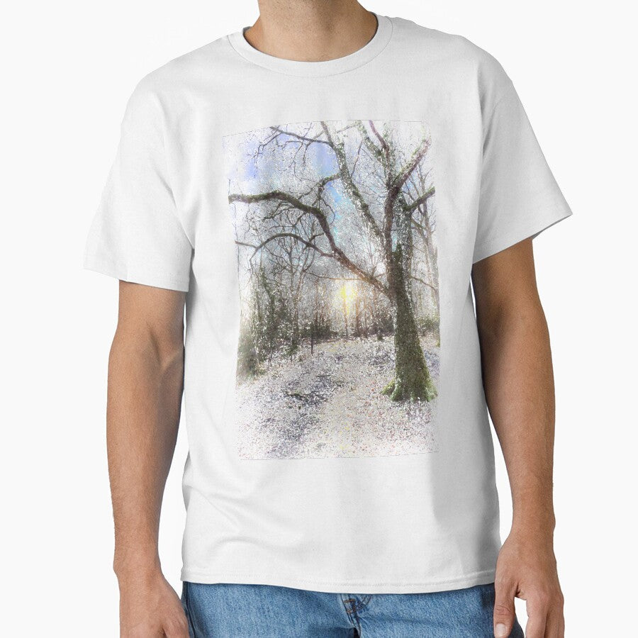 Snow Forest Art by Londonimages - Adult & Kids T-Shirts, Sweatshirts & Hoodies apparel design preview 1