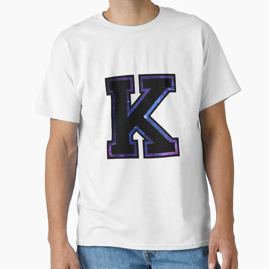 K Varsity Letter T-Shirt - Unique Graphic Unisex - T-Shirt, Sweatshirt, Hoodie