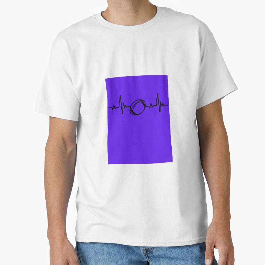 Football Pulse T-Shirt - Fun Novelty Design Men Women - T-Shirt, Sweatshirt, Hoodie