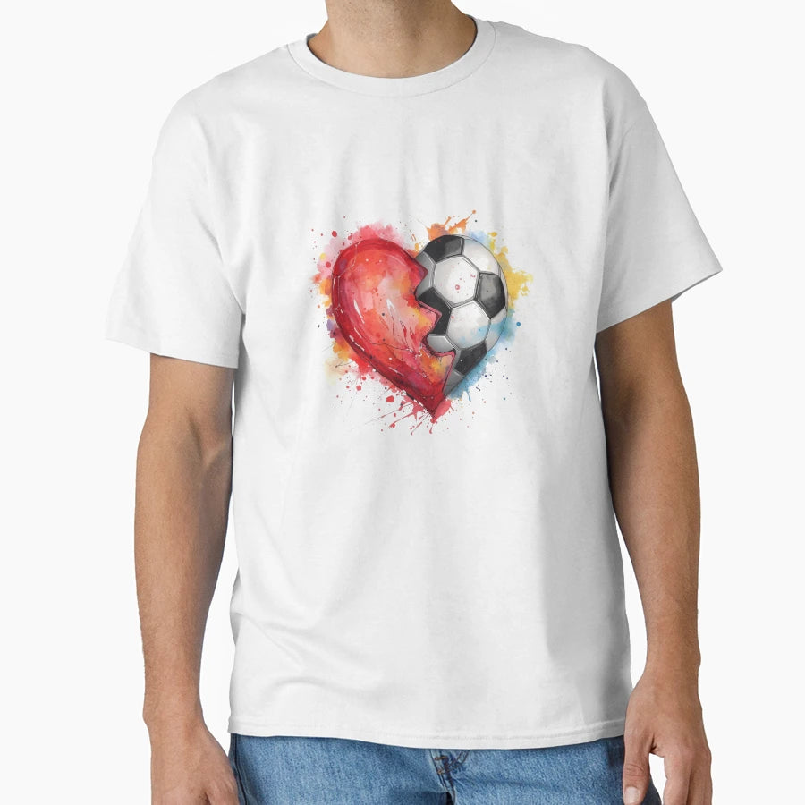 Soccer Love T-Shirt - Minimalist Print Unisex - T-Shirt, Sweatshirt, Hoodie