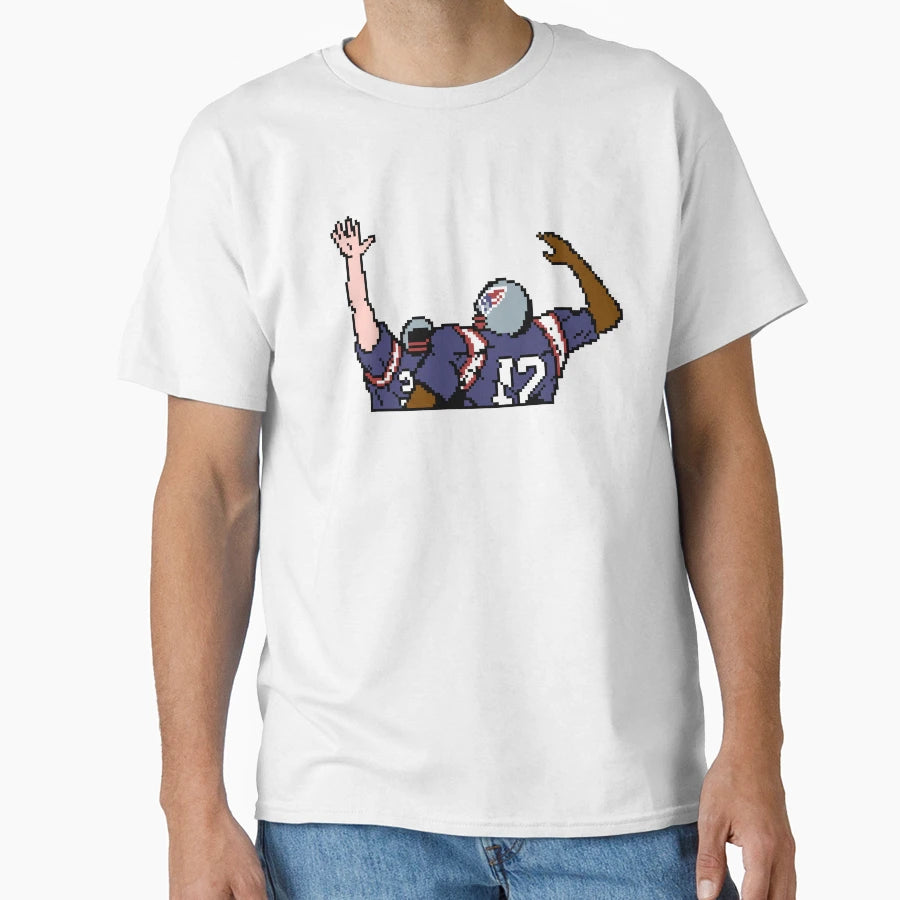 Patriots Tecmo Bowl Touchdown T-Shirt - Custom Art Print Men Women - T-Shirt, Sweatshirt, Hoodie