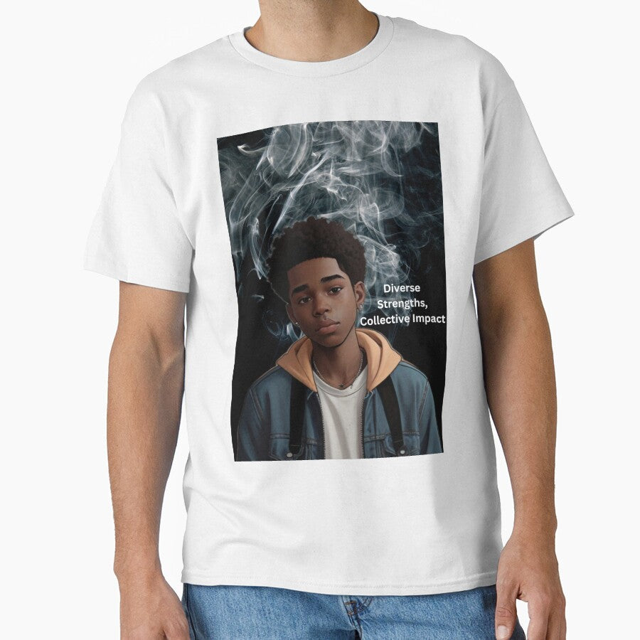 Cartoon Aesthetic boy by Dynamicinks - Adult & Kids T-Shirts, Sweatshirts & Hoodies apparel design preview 1