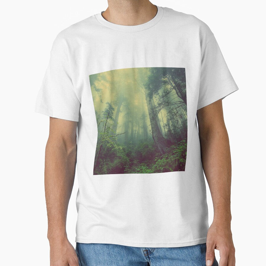 Foggy Green Lush Forest by Hvll1116 - Adult & Kids T-Shirts, Sweatshirts & Hoodies apparel design preview 1