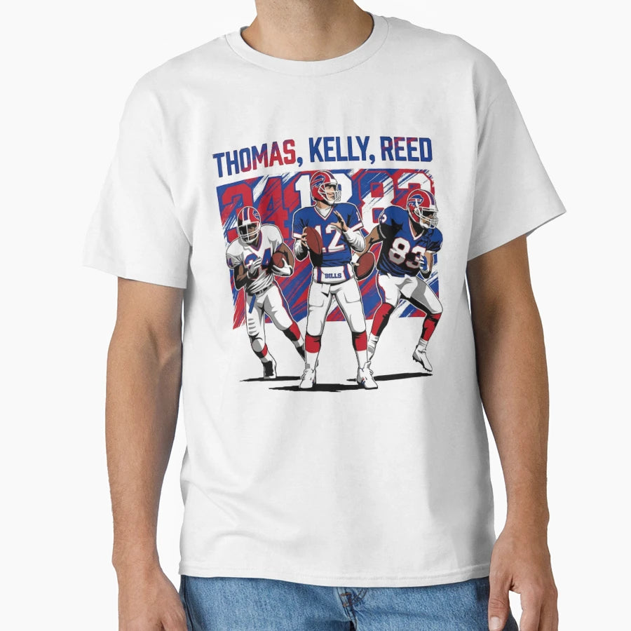 Thomas Kelly Reed Buffalo Football T-Shirt - Streetwear Style Men Women - T-Shirt, Sweatshirt, Hoodie