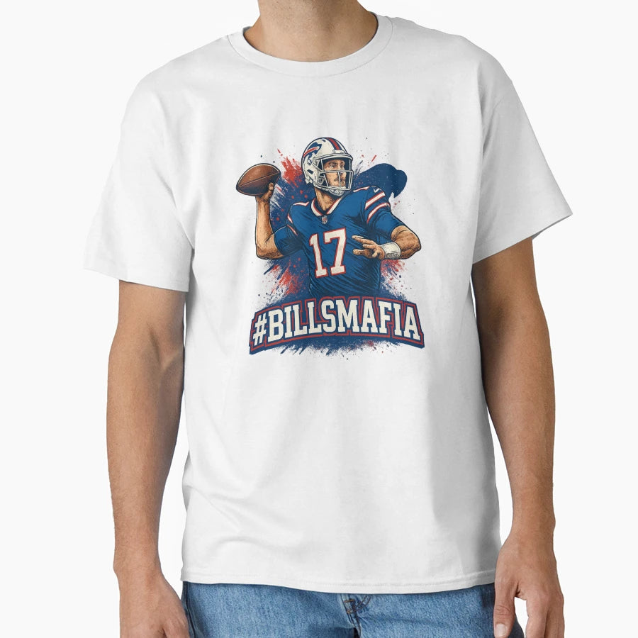 JA Billsmafia Throw Buffalo Qb 17 Fan T-Shirt - Custom Art Print Men Women - T-Shirt, Sweatshirt, Hoodie