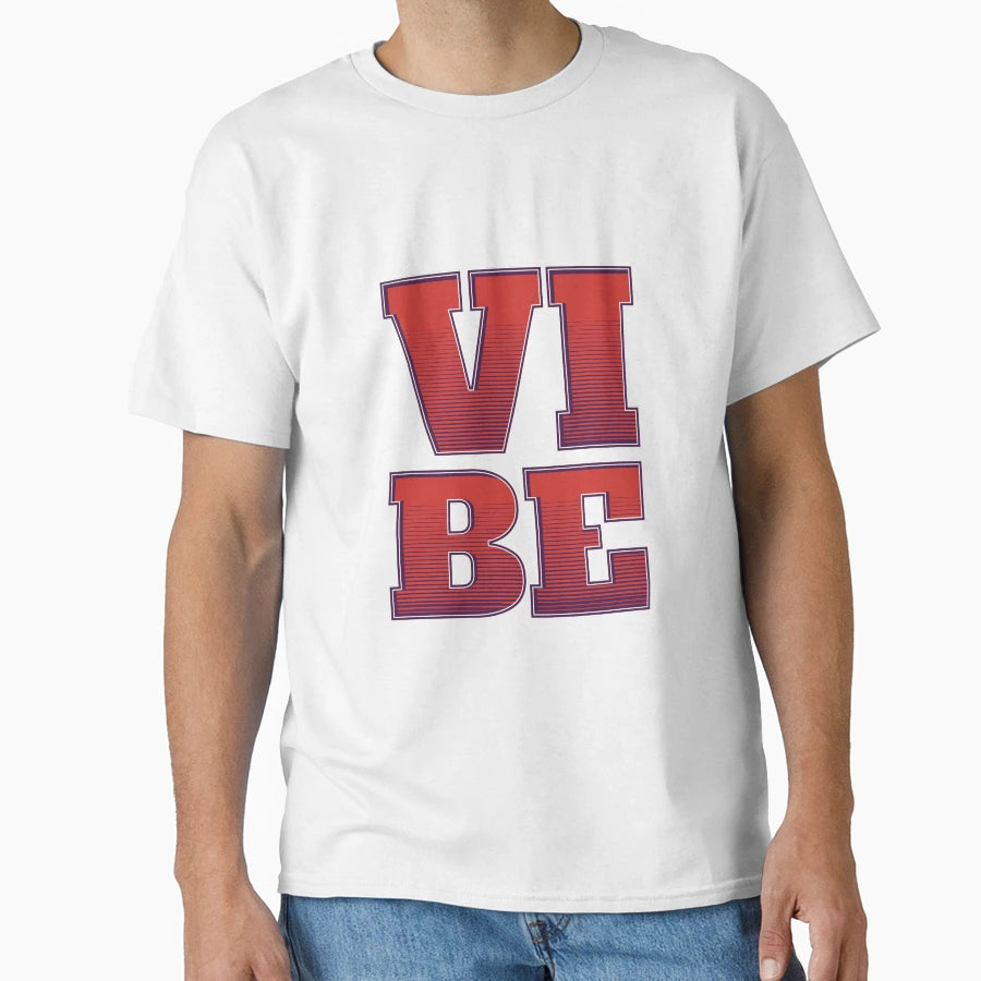 Vibe Type Red T-Shirt - Minimalist Print Unisex - T-Shirt, Sweatshirt, Hoodie