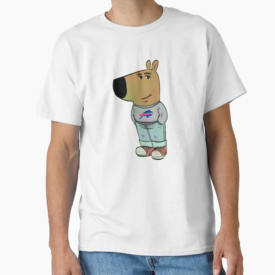 Buffalo Bills Just Chill Guy Meme T-Shirt - Casual Everyday Wear for Adults - T-Shirt, Sweatshirt, Hoodie