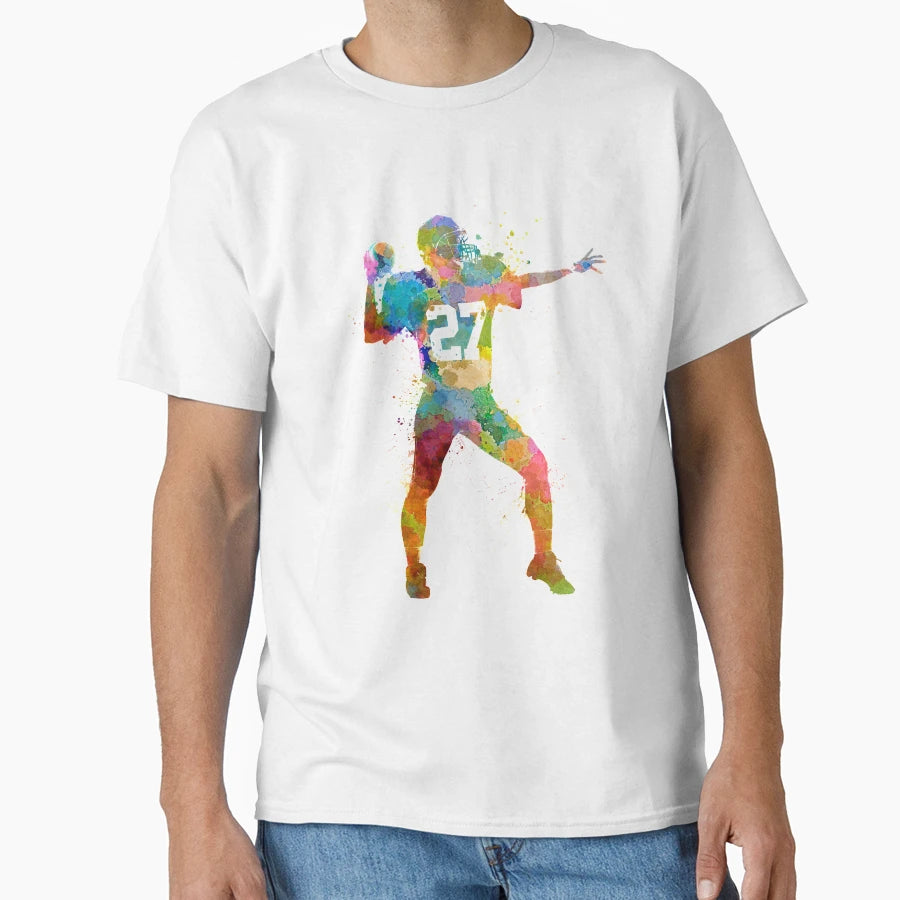 Quarterback American Throwing Football T-Shirt - Trendy Graphic for Adults - T-Shirt, Sweatshirt, Hoodie
