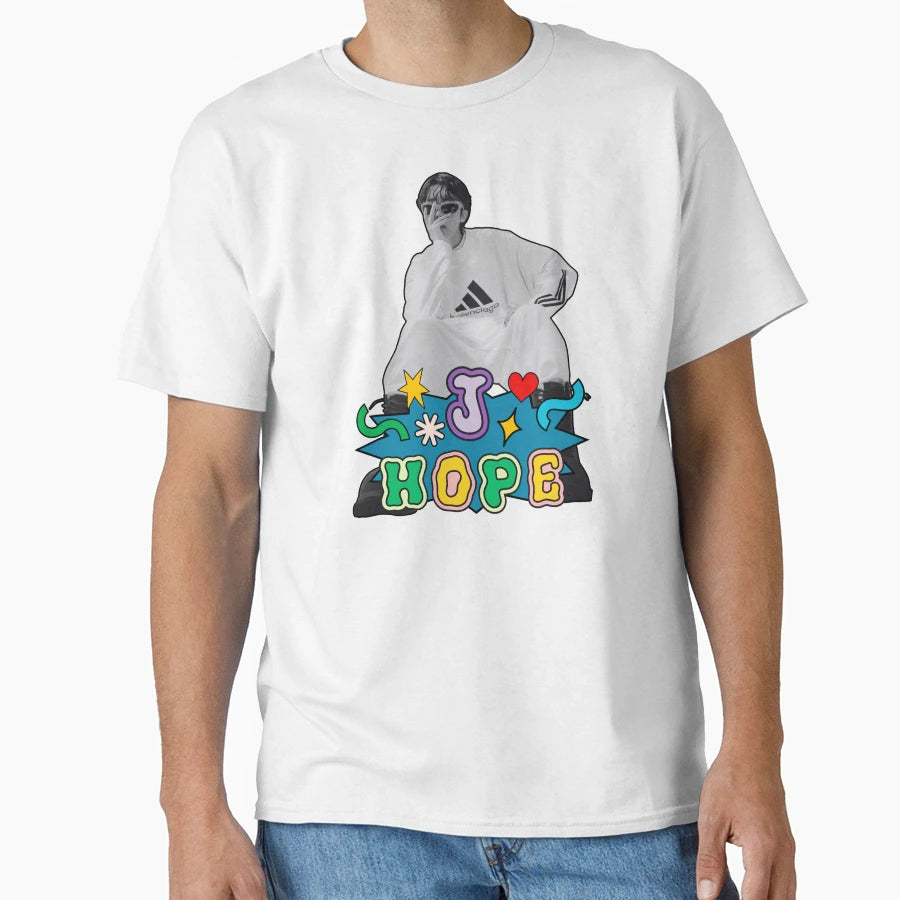 90S Cartoon J Hope T-Shirt - Aesthetic Graphic for Adults - T-Shirt, Sweatshirt, Hoodie
