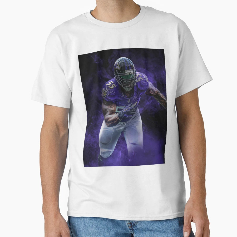 Terrell Suggs Baltimore Sports Art T-Shirt - Fun Novelty Design for Adults - T-Shirt, Sweatshirt, Hoodie