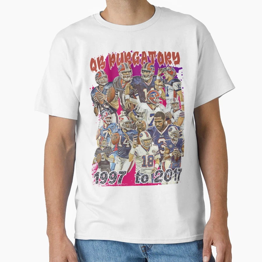 Buffalo Bills Qb Purgatory 1997 2017 T-Shirt - Graphic Print for Adults - T-Shirt, Sweatshirt, Hoodie
