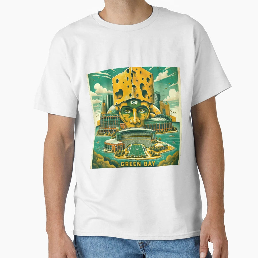 Green Bay Packers Artwork T-Shirt - Fun Novelty Design Unisex - T-Shirt, Sweatshirt, Hoodie