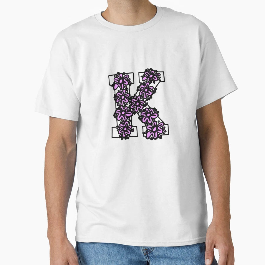 Alphabet Letter K T-Shirt - Casual Everyday Wear Men Women - T-Shirt, Sweatshirt, Hoodie