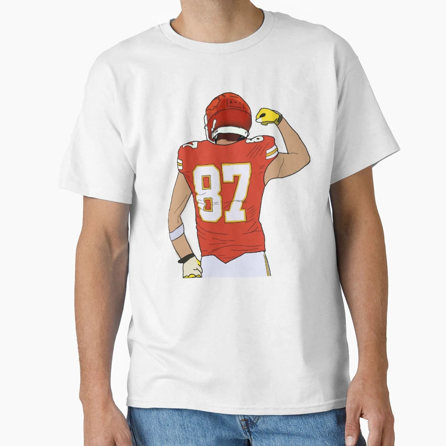 Football Player 87 T-Shirt - Unique Graphic Unisex - T-Shirt, Sweatshirt, Hoodie