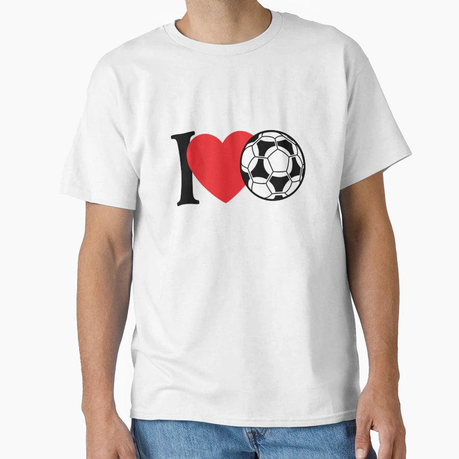 I Love Football T-Shirt - Graphic Print for Adults - T-Shirt, Sweatshirt, Hoodie