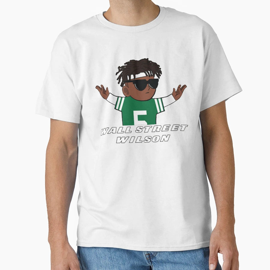 Jets Garrett Wilson Wall Street Wilson T-Shirt - Minimalist Print Unisex - T-Shirt, Sweatshirt, Hoodie