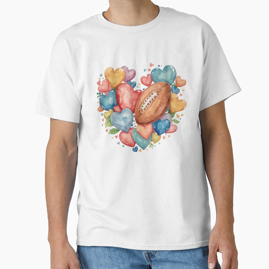 Love Football T-Shirt - Streetwear Style Men Women - T-Shirt, Sweatshirt, Hoodie